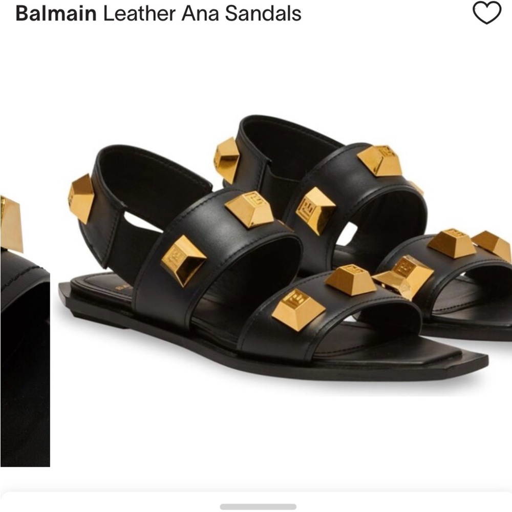 - Balmain Black Ana authentic leather
Sandals new with box
